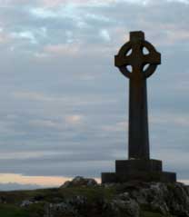 Celtic Cross at Holy Head, Wales, UK